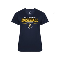 Blue Devils Baseball Ladies V-neck Short Sleeve Shirt