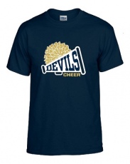 Old Forge High School Cheerleading Megaphone Logo Short Sleeve T-Shirt