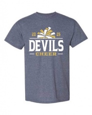 Old Forge High School Cheerleading Pom Logo Short Sleeve T-Shirt