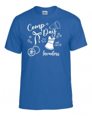 WEST SCRANTON JR INVADERS COMPETITION DAY SHORT SLEEVE T-SHIRT, ROYAL BLUE