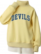 OLD FORGE HIGH SCHOOL CHEERLEADING MOCK PULLOVER FLEECE SWEATSHIRT