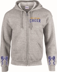 OLD FORGE HIGH SCHOOL CHEERLEADING FULL ZIP HOODED SWEATSHIRT