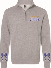 OLD FORGE HIGH SCHOOL CHEERLEADING FLEECE QUATER ZIP SWEATSHIRT PULLOVER