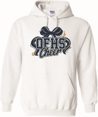OLD FORGE HIGH SCHOOL CHEERLEADING FLEECE HOODED PULLOVER SWEAT SHIRT