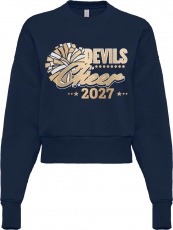 OLD FORGE HIGH SCHOOL CHEERLEADING CROPPED FLEECE PULLOVER CREWNECK SWEATSHIRT
